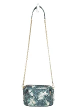 Blue Leather Claris virot Shoulder Bag