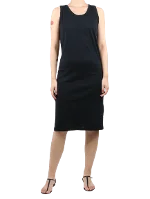 Black Cotton Ann Demeulemeester Dress