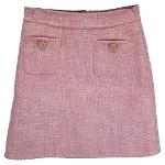 Pink Wool Sandro Skirt