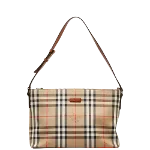 Beige Canvas Burberry Shoulder Bag