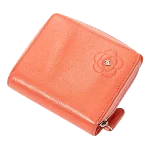 Pink Leather Chanel Wallet