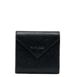 Black Leather Balenciaga Wallet