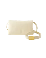 Beige Leather Marni Shoulder Bag