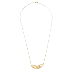 Gold Fabric Carolina Herrera Necklace