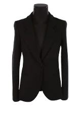 Black Polyester Armani Jacket