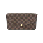 Brown Canvas Louis Vuitton Pochette Felicie