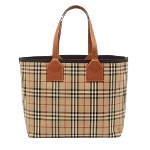 Brown Canvas Burberry Tote