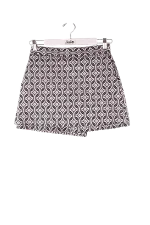 Grey Polyester Maje Shorts