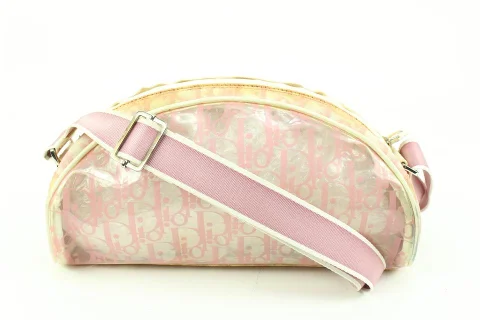 Dior Pink Translucent Monogram Trotter Crossbody Bag  31d413s