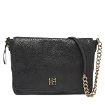 Black Leather Carolina Herrera Shoulder Bag