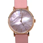 Pink Leather Coach Watch