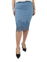 Blue Cashmere Ermanno Scervino Skirt