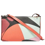 Multicolor Leather Emilio Pucci Shoulder Bag