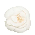 White Canvas Chanel Brooch