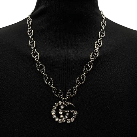 Silver Metal Gucci Necklace