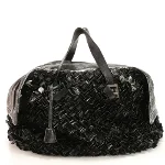 Black Leather Salvatore Ferragamo Travel Bag