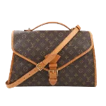 Beige Leather Louis Vuitton Briefcase