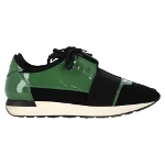 Green Leather Balenciaga Sneakers