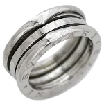 Silver White Gold Bvlgari Ring