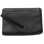 Black Leather Dunhill Clutch