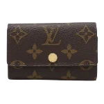 Brown Canvas Louis Vuitton Key Pouch