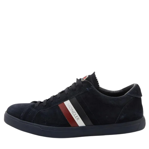 Navy Suede Moncler Sneakers