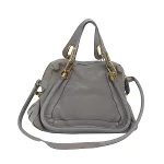 Grey Leather Chloé Paraty