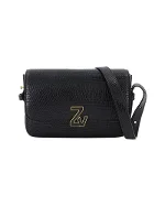 Black Leather Zadig & Voltaire Shoulder Bag