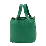 Green Leather HERMES Picotin Lock PM