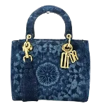 Blue Canvas Dior Lady Dior