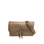 Gold Leather Dior Belt Bag