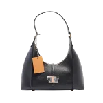 Black Leather Tod's Shoulder Bag