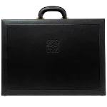 Black Leather Loewe Briefcase