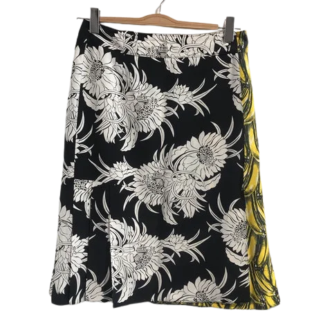 Black Fabric Prada Skirt