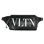 Black Leather Valentino Belt Bag