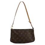 Brown Canvas Louis Vuitton Pochette Accessoires