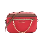 Red Leather Michael Kors Crossbody Bag