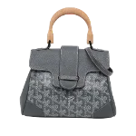 Grey Fabric Goyard Handbag