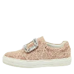 Pink Lace Roger Vivier Sneakers