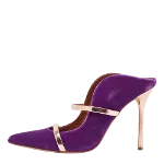 Purple Leather Malone Souliers Mules