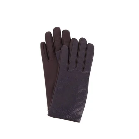 Brown Leather Gucci Gloves
