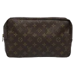 Brown Canvas Louis Vuitton Trousse Toilette