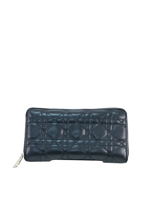 Black Leather Dior Wallet