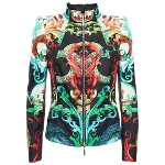 Multicolor Silk Roberto Cavalli Jacket