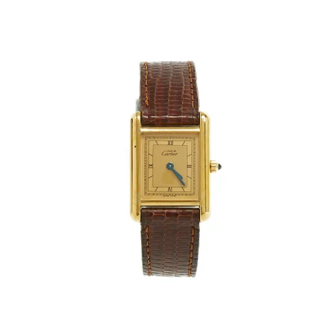 Gold Silver Cartier Watch