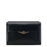 Black Leather Cartier Clutch