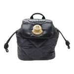 Black Plastic Moncler Backpack