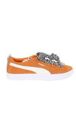 Orange Suede Puma Sneakers