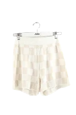 Beige Fabric UGG Shorts