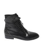 Black Leather Alaïa Boots